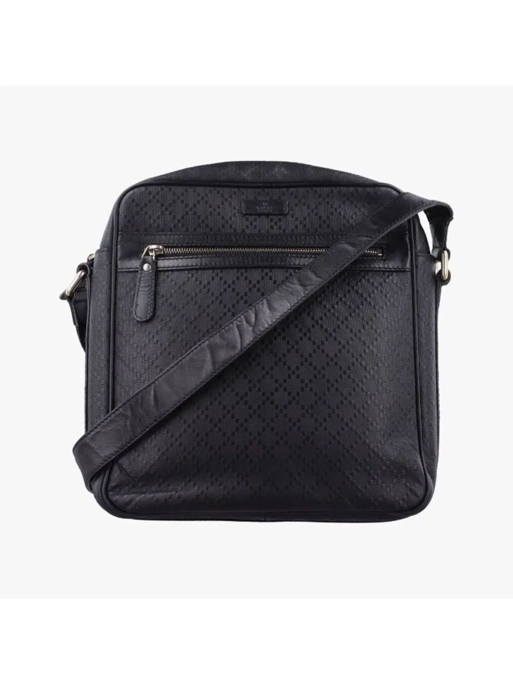 Gucci Diamante Black Leather Tote
